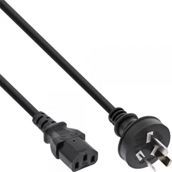InLine power cable, China male / 3pin IEC C13 male, 1.8m