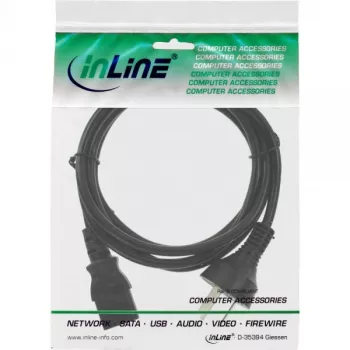 InLine power cable, China male / 3pin IEC C13 male, 1.8m