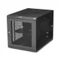 StarTech.com 4-Post 12U Wall Mount Network Cabinet with 1U Shelf, 19 inch Hinged Wall-Mounted Server Rack for Data / AV / Electronics / Computer Equipment, Flexible Vented Rack Enclosure