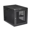 StarTech.com 4-Post 12U Wall Mount Network Cabinet with 1U Shelf, 19 inch Hinged Wall-Mounted Server Rack for Data / AV / Electronics / Computer Equipment, Flexible Vented Rack Enclosure