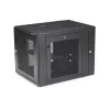 StarTech.com 4-Post 12U Wall Mount Network Cabinet with 1U Shelf, 19 inch Hinged Wall-Mounted Server Rack for Data / AV / Electronics / Computer Equipment, Flexible Vented Rack Enclosure