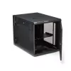 StarTech.com 4-Post 12U Wall Mount Network Cabinet with 1U Shelf, 19 inch Hinged Wall-Mounted Server Rack for Data / AV / Electronics / Computer Equipment, Flexible Vented Rack Enclosure