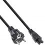InLine power cable Type F German / “Mickey Mouse” notebook plug black 1.8m
