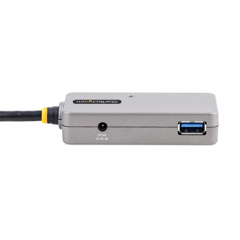 StarTech.com USB Extender Hub, 10m USB 3.0 Extension Cable with 4-Port USB-A Hub, Active/Bus Powered USB Repeater Cable, Optional 20W Power Supply Included, ESD Protection