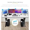StarTech.com 4-Port KM Switch with Mouse Switching, USB Switch for Keyboard/Mouse, 3.5mm/USB Audio, Peripheral Sharing for 4 Computers, TAA Compliant