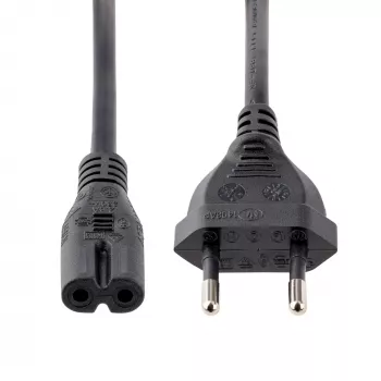 StarTech.com 1m (3ft) Laptop Power Cord, EU Plug to C7, 2.5A 250V, 18AWG, Laptop Replacement Cord, Printer Power Cable, Laptop Charger Cord, Laptop Power Brick Cord - UL Listed