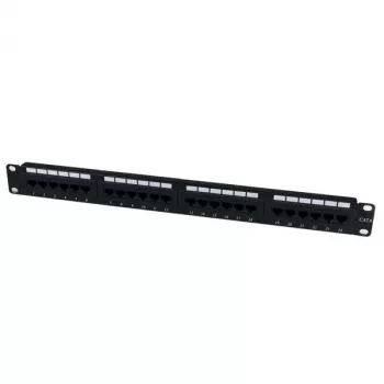 StarTech.com 24 Port 1U Rackmount Cat 6 110 Patch Panel, RJ-45, Rack mounting, 1U, Black, RoHS, CE, ETl, UL