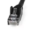 StarTech.com 15m CAT6 Ethernet Cable - LSZH (Low Smoke Zero Halogen) - 10 Gigabit 250Mhz 100W PoE RJ45 10GbE UTP Network Patch Cord Snagless with Strain Relief - Black, CAT 6, ETL Verified, 24AWG