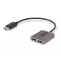 StarTech.com 2-Port DisplayPort MST Hub, Dual 4K 60Hz, DP to 2x DisplayPort Monitor Adapter, DP 1.4 Multi-Monitor Video Adapter, 1ft (30cm) Built-in Cable, USB Powered, Windows Only