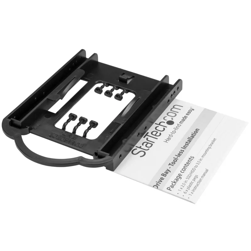 StarTech.com 2.5 inch SSD/HDD Mounting Bracket for 3.5 inch Drive Bay - Tool-less Installation