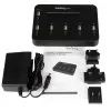 StarTech.com Standalone 1 to 5 USB Thumb Drive Duplicator and Eraser, Multiple USB Flash Drive Copier, System and File and Whole-Drive Copy at1.5 GB/min, Single and 3-Pass Erase, LCD Display - TAA