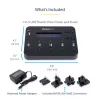 StarTech.com Standalone 1 to 5 USB Thumb Drive Duplicator and Eraser, Multiple USB Flash Drive Copier, System and File and Whole-Drive Copy at1.5 GB/min, Single and 3-Pass Erase, LCD Display - TAA
