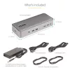 StarTech.com Dual-Laptop USB-C KVM Docking Station, Dual Monitor 4K 60Hz DisplayPort Dock, 5-Port USB Hub, GbE, 90W/45W Power Delivery to Two Laptops, Windows/Mac, 2-Host KVM Dock - TAA