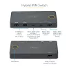 StarTech.com 2 Port Hybrid USB-A + HDMI & USB-C KVM Switch - Single 4K 60Hz HDMI 2.0 Monitor - Compact Desktop and/or Laptop HDMI KVM Switch - USB Bus Powered - Thunderbolt 3 Compatible