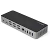 StarTech.com USB-C & USB-A Dock - Hybrid Universal Triple Monitor Laptop Docking Station DisplayPort & HDMI 4K 60Hz - 85W Power Delivery, 6x USB Hub, GbE, Audio - USB 3.1 Gen 2 10Gbps - TAA