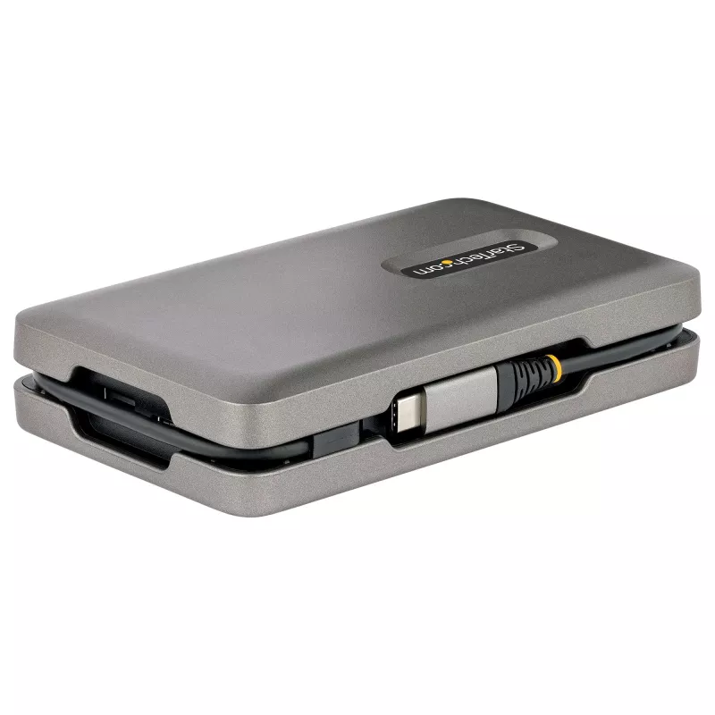 StarTech.com USB-C Dual Monitor Multiport Adapter up to 4K 60Hz USB-C DP Alt Mode Video Output & HDMI 2.0, or 1080p VGA, 100W PD Pass-Through, USB Type C Mini Dock, USB-C Docking Station, MST Hub