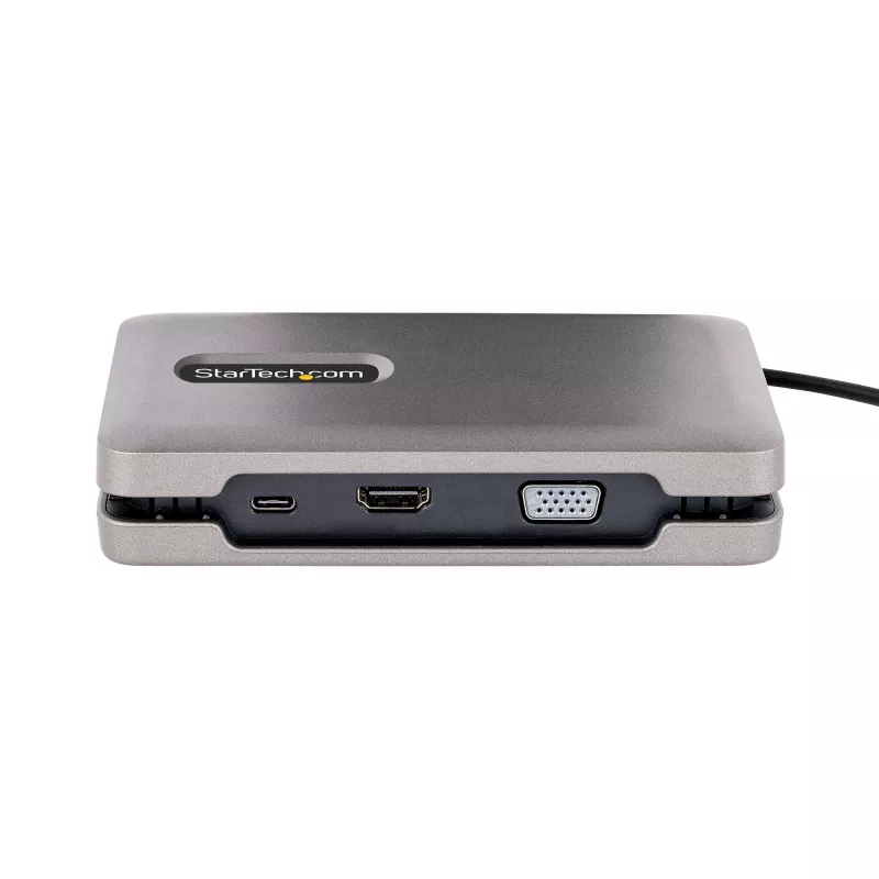 StarTech.com USB-C Dual Monitor Multiport Adapter up to 4K 60Hz USB-C DP Alt Mode Video Output & HDMI 2.0, or 1080p VGA, 100W PD Pass-Through, USB Type C Mini Dock, USB-C Docking Station, MST Hub