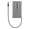 StarTech.com USB-C Dual Monitor Multiport Adapter up to 4K 60Hz USB-C DP Alt Mode Video Output & HDMI 2.0, or 1080p VGA, 100W PD Pass-Through, USB Type C Mini Dock, USB-C Docking Station, MST Hub
