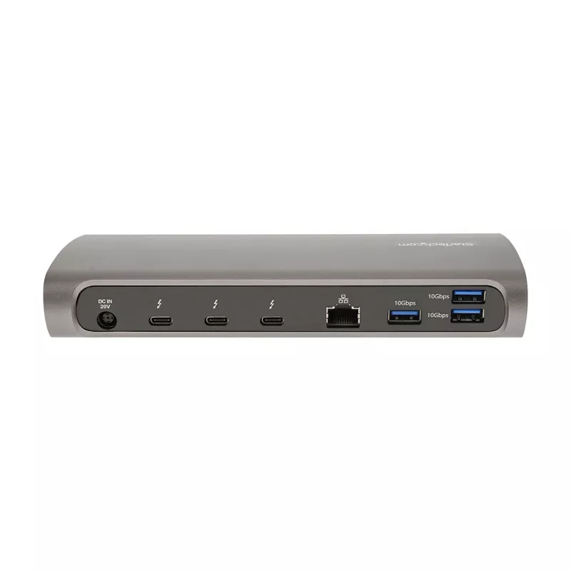 StarTech.com Thunderbolt 4 Dock, 96W Power Delivery, Single 8K/Dual Monitor 4K 60Hz, 3xTB4/USB4 ports, 4xUSB-A, SD, GbE, Thunderbolt 4 Docking Station for Windows or TB3 MacBook, 0.8m Cable