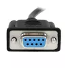 StarTech.com 2m Black DB9 RS232 Serial Null Modem Cable F/F, Black, 2 m, DB-9, DB-9, Female, Female