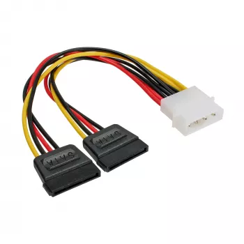 InLine Internal Power Y-Cable 1x 5.25 inch / 2x SATA power 0.20m