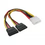 InLine Internal Power Y-Cable 1x 5.25 inch / 2x SATA power 0.20m