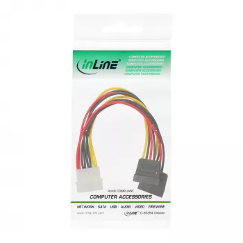 InLine Internal Power Y-Cable 1x 5.25 inch / 2x SATA power 0.20m