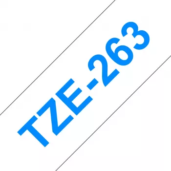 Label tape Brother TZe263 36mm Blue on White