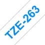 Label tape Brother TZe263 36mm Blue on White