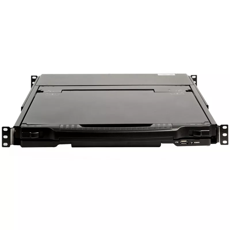 StarTech.com Dual Rail Rackmount KVM Console HD 1080p - Single Port DVI/VGA KVM w/17 inch LCD Monitor for Server Rack - Fully Featured 1U LCD KVM Drawer w/Cables - USB Support - 44230 MTBF