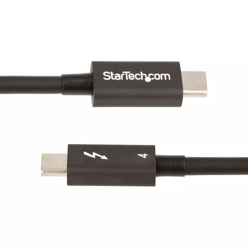 StarTech.com 1.6ft Thunderbolt 4 Cable - 40Gbps - 100W PD - 4K/8K Video - Intel-Certified Thunderbolt Cable - Compatible w/USB 4/Thunderbolt 3/USB 3.2/USB Type-C/DisplayPort