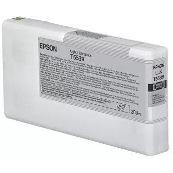 Epson T6539 Light Light Black Ink Cartridge (200ml), Light light black, Pigment-based ink, 200 ml, 1 pc(s)