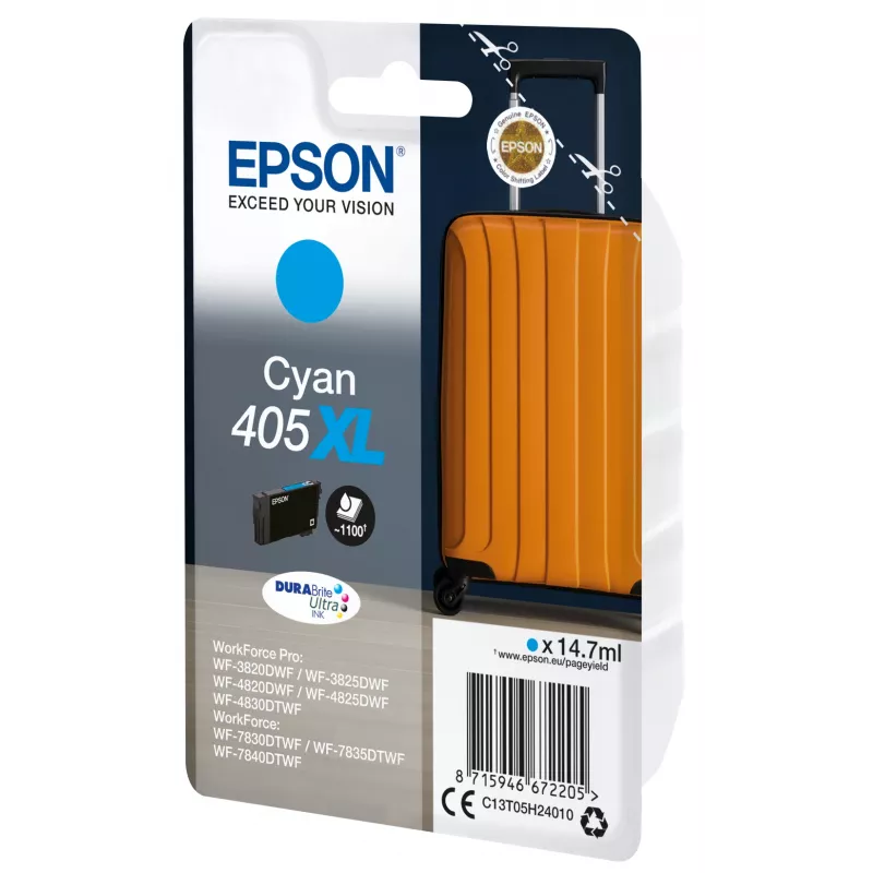 Epson 405XL ink cartridge 1 pc(s) Original High (XL) Yield Cyan