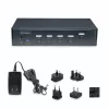 StarTech.com 4-Port DisplayPort KVM Switch, Single 4K 60Hz Monitor, 6x USB Ports, Push-Button & Hotkey Switching, DisplayPort 1.2, OS Independent, TAA Compliant