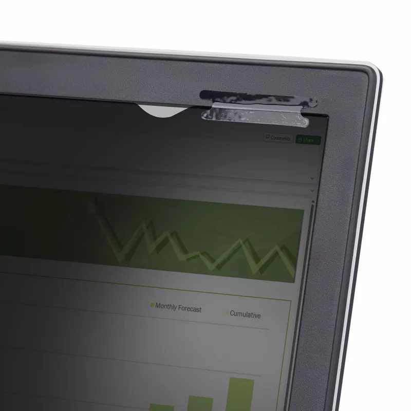 StarTech.com 14-inch 16:10 Flip-Up Privacy Screen with Touch, Anti-Glare Blue Light Filter, Laptop Monitor Screen Protector, +/- 30 Deg. View Angle