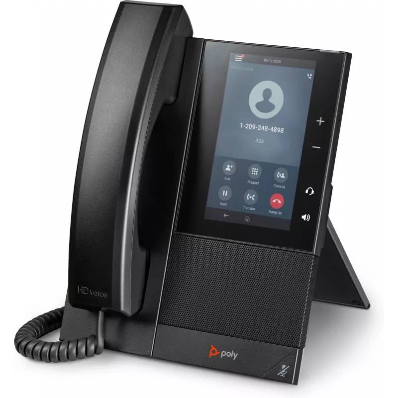 HP Poly CCX 500 Business Media Phone with Open SIP and PoE-enabled