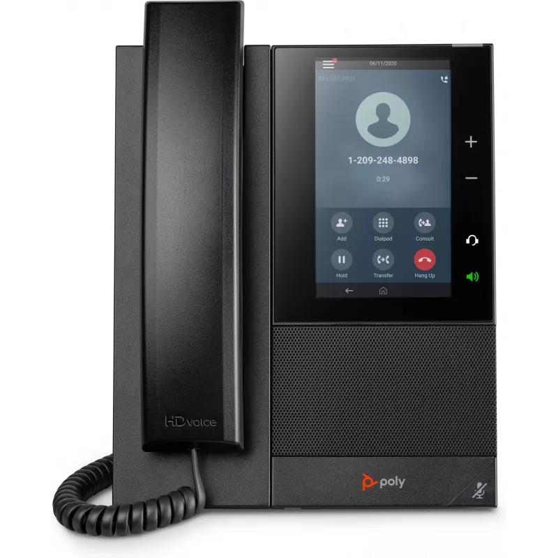 HP Poly CCX 500 Business Media Phone with Open SIP and PoE-enabled