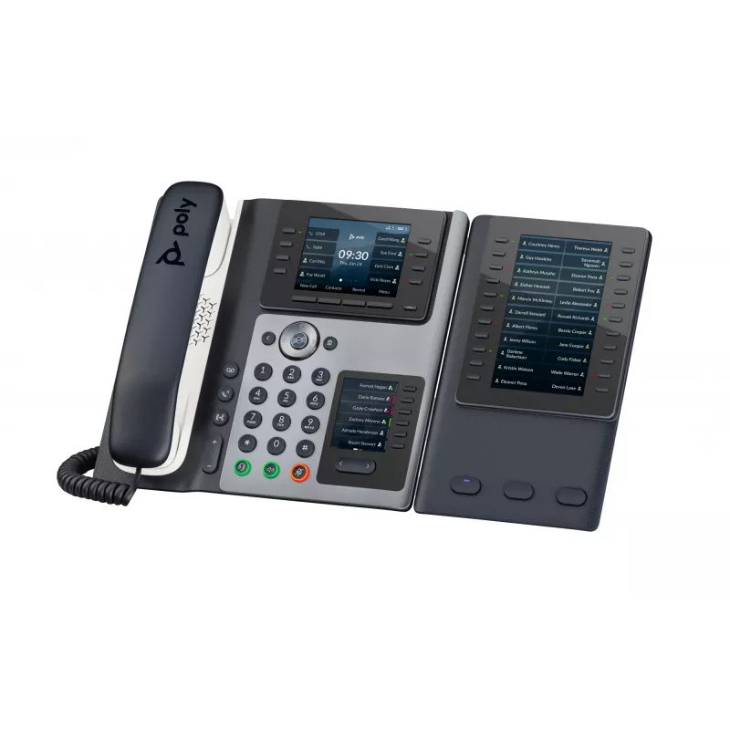 IP Phone POLY Edge E400 8 lines Wired handset Black