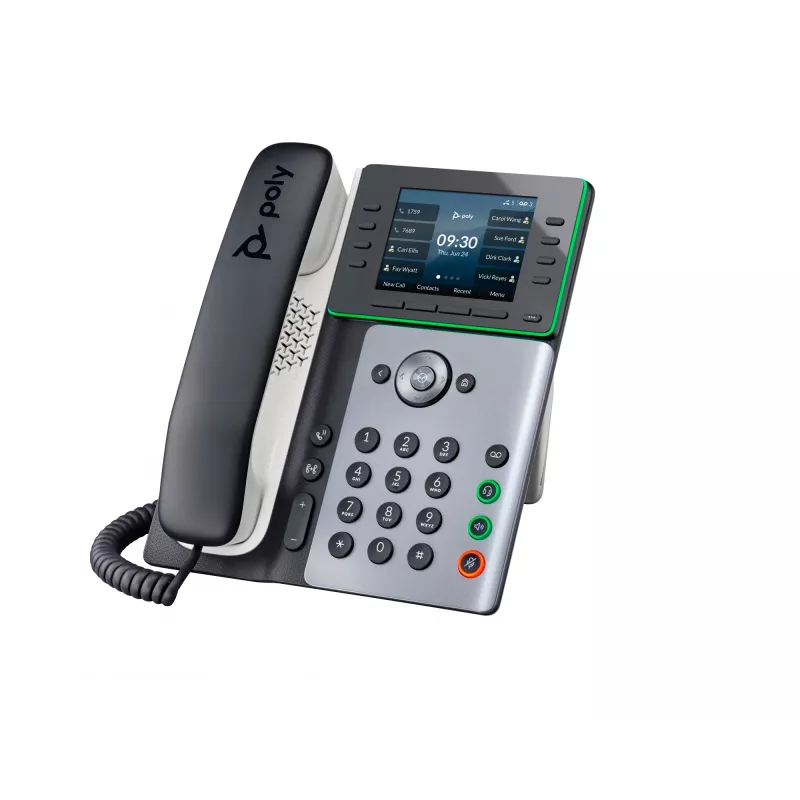 HP Poly Edge E300 IP Phone and PoE-enabled, IPS, 320 x 240 pixels, 4:3, HTTPS, ENERGY STAR, EAC, Federal Communications Commission (FCC), CE