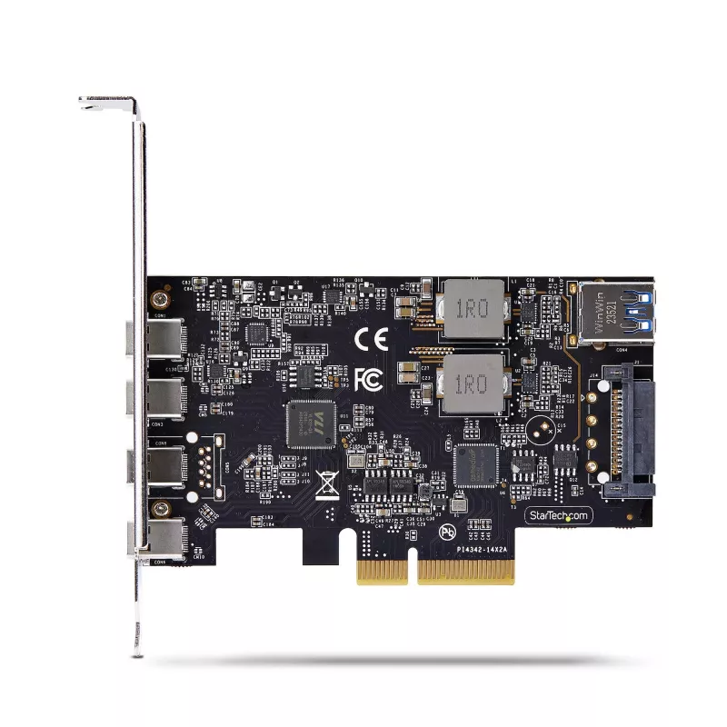 StarTech.com 5-Port USB PCIe Card, USB 3.2 10Gbps, PCI Express Card with 4x USB-C Ports, 1x USB-A Internal Port, USB PCIe Controller Card, Windows/macOS/Linux