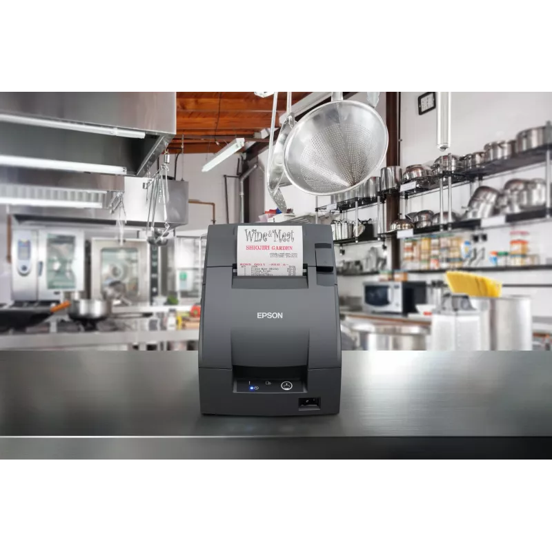 Receipt Printer Epson TM-U220IIB Serial PS NE Sensor ECW