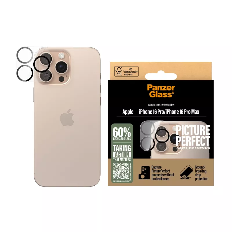 PanzerGlass ® PicturePerfect Camera Lens Protector iPhone 16 Pro | 16 Pro Max