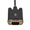 StarTech.com 6.6ft (2m) USB to Serial Adapter Cable, COM Retention, Interchangeable Screws/Nuts, USB-A to DB9 RS232, FTDI IC, ESD Protection, Windows/macOS/Linux
