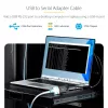 StarTech.com 6.6ft (2m) USB to Serial Adapter Cable, COM Retention, Interchangeable Screws/Nuts, USB-A to DB9 RS232, FTDI IC, ESD Protection, Windows/macOS/Linux