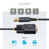 StarTech.com 6.6ft (2m) USB to Serial Adapter Cable, COM Retention, Interchangeable Screws/Nuts, USB-A to DB9 RS232, FTDI IC, ESD Protection, Windows/macOS/Linux