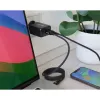InLine USB PD power supply, GaN charger, 3-port, Dual USB-C + USB-A, 65W