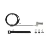 StarTech.com Universal Laptop Cable Lock 6.6ft (2m), Serialized Security Cable for Notebook, Compatible w/Noble Wedge®/Nano/K-Slot; Keyless Combination Cable, TAA