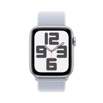 Smartwatch Apple Watch SE GPS + Cellular 44mm Silver Aluminium Case Blue Cloud Sport Loop