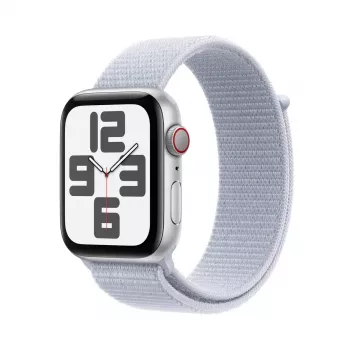 Smartwatch Apple Watch SE GPS + Cellular 44mm Silver Aluminium Case Blue Cloud Sport Loop