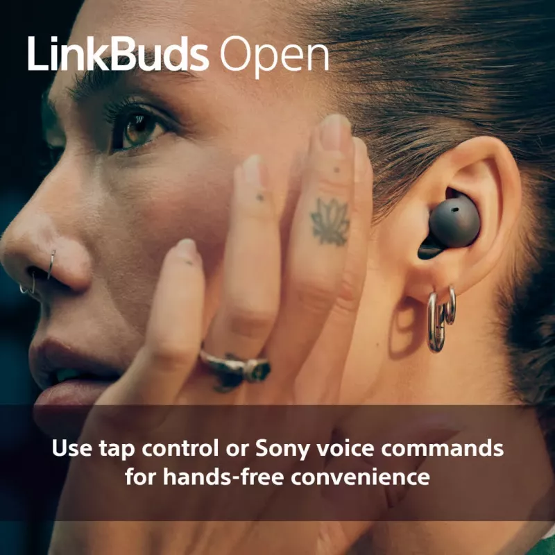 Wireless in-ear headset Sony LinkBuds Open WFL910W — Bluetooth, 20–20000 Hz, 10 m range, white